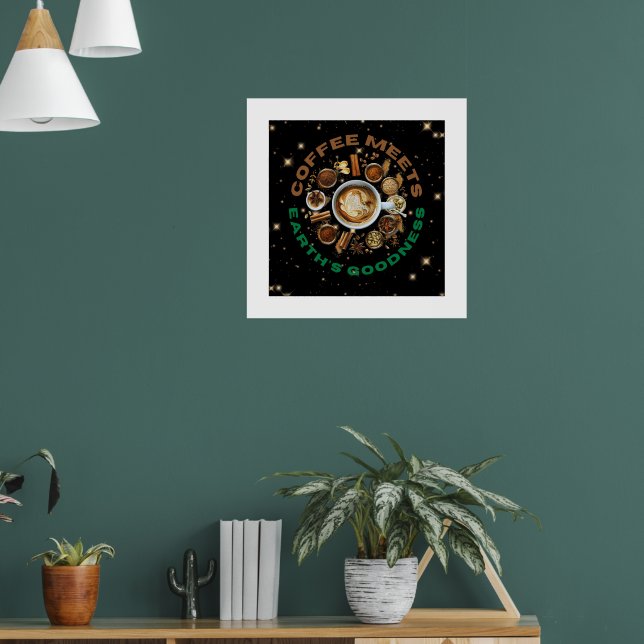Poster O Café Encontra a Bondade da Terra – Cosmic Brew c (Sala de Estar 1)