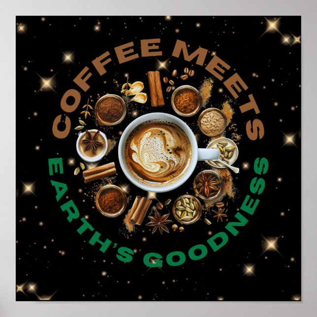 Poster O Café Encontra a Bondade da Terra – Cosmic Brew c (Frente)