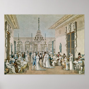 Poster O café Frascati em 1807