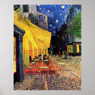 Póster O Cafe Terrace em Arles, à noite - van Gogh