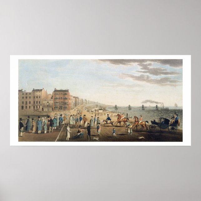 Póster O cais em Brighton com caracteres (tchin (Frente)