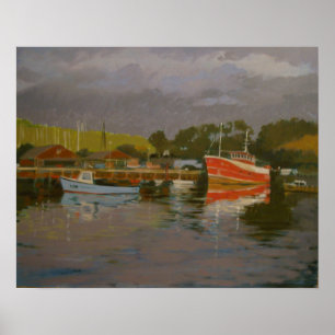 Póster O cais Salcombe 2 do pescador