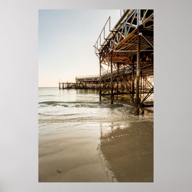 Póster O Cais Sul Da Parada Na Costa De Southsea (Frente)