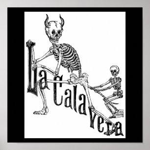Póster O Calavera Infernal. O dia dos mortos