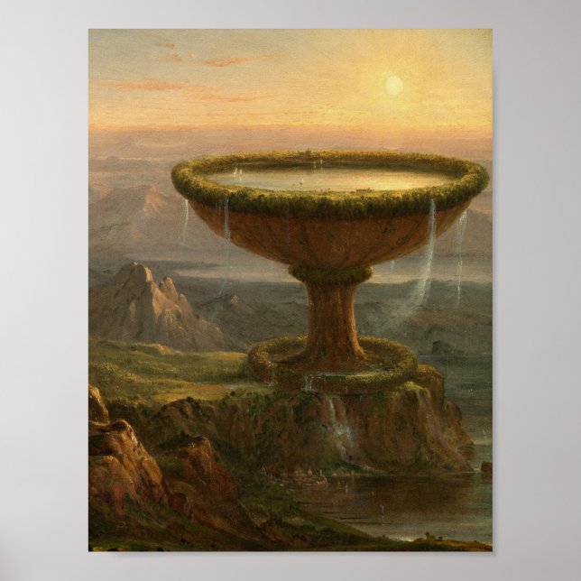 Poster O Cálice do Titã (1833) - Thomas Cole  (Frente)