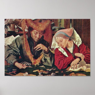 Poster O cambiador de dinheiro e sua esposa por