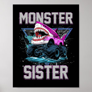 Poster O Caminhão Monstro Da Irmã Do Monstro Do Tubarão É