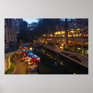 Poster O Caminho De Ribeira Em Dusk, Em San Antonio Centr