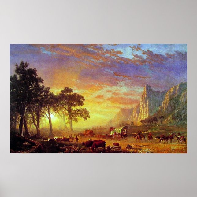 Poster O Caminho do Oregon, 1869, de Albert Bierstadt (Frente)