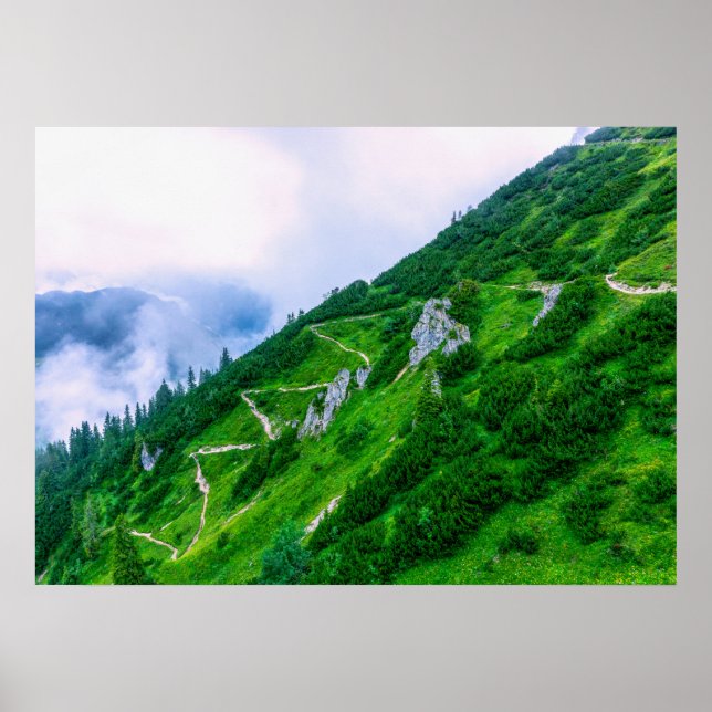 Poster O caminho íngreme na montanha (Frente)