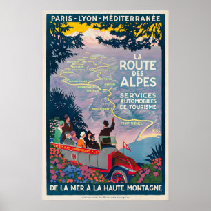 Poster O Caminho para os Alpes Serviços de Turismo de Car