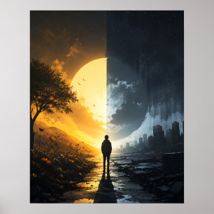 Poster O Caminho Silencioso Entre a Luz e a Escuridão