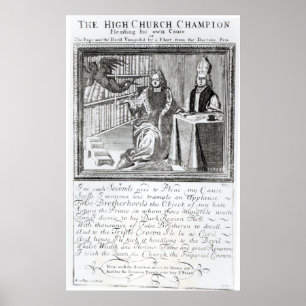 Póster O campeão da igreja alta, defendendo seus própri