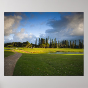 Póster O campo de golfe Makai em Princeville