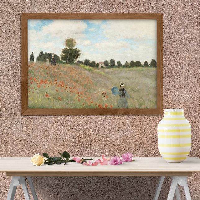 Poster O Campo Poppy perto do Argenteuil por Claude Monet (Criador carregado)
