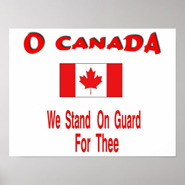 Póster O Canadá, dia do Canadá (Frente)