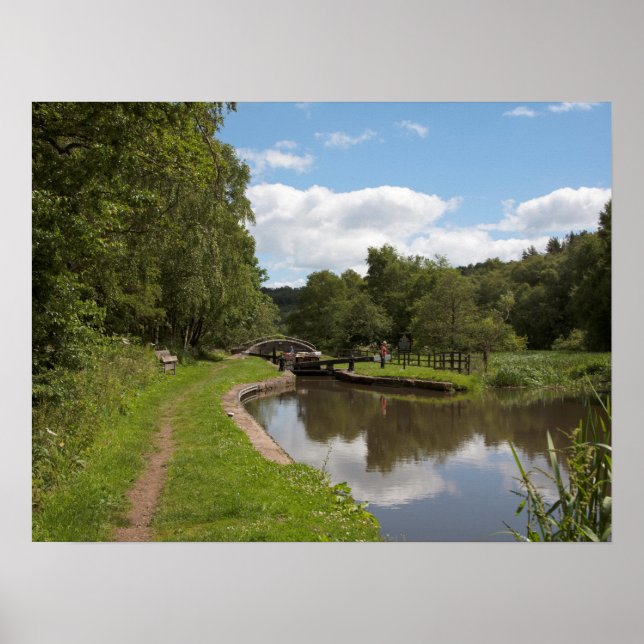 Poster O Canal Caldon Cheddleton Staffordshire (Frente)