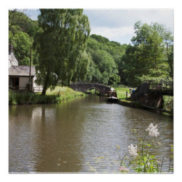 Póster O Canal Caldon Consall Staffordshire