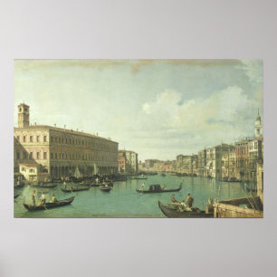 Poster O canal grande da ponte de Rialto