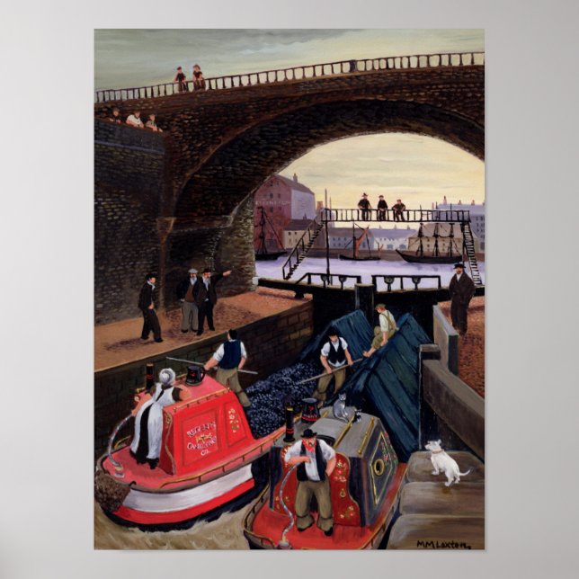 Póster O Canal Lock do Regent (Frente)