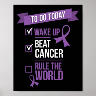 Poster O Cancer de Bebida do acordar governa o mundo