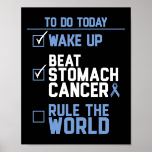 Poster O Cancer de estômago de acordar acima governa o mu