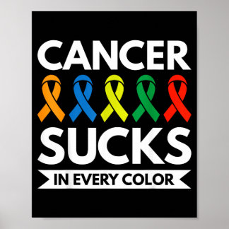 Poster O Cancro É Terrível Em Qualquer Cor