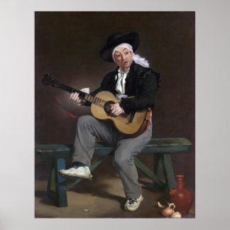 Póster O Cantor Espanhol - Édouard Manet