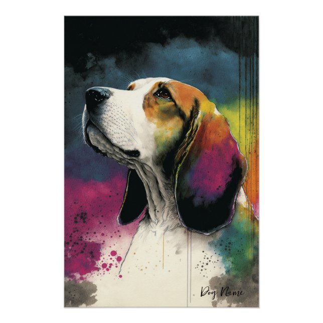 Póster O Cão-Beagle - Composição 001 (Frente)
