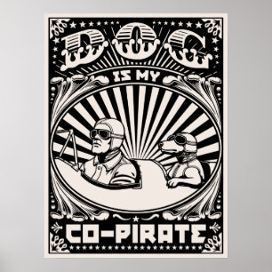 Póster O cão é meu Co-Pirata