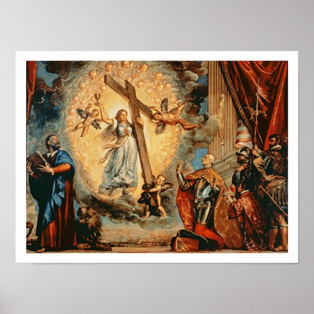 Póster O Cão Grimani ajoelhado perante a Fé (Frente)