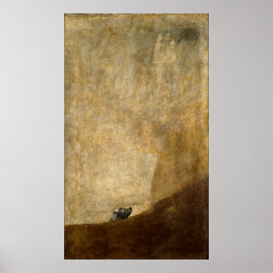 Póster O cão (pinturas pretas) por Francisco Goya 1820