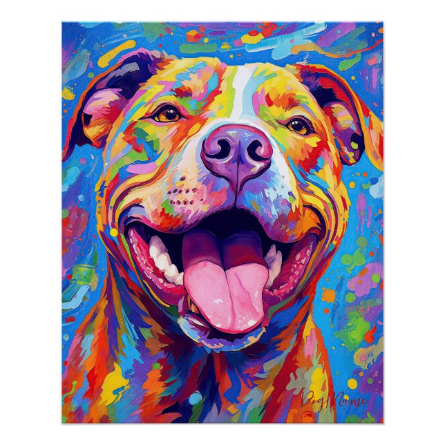 Póster O Cão Pitbull 002 - Zetton Ziana (Frente)