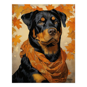 Póster O Cão Rottweiler 001 - Odessa Leyendecker