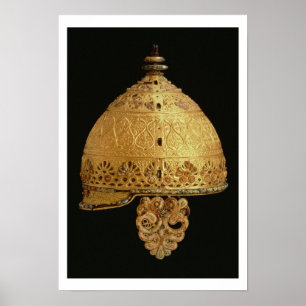 Poster O capacete celta encontrou em Agris, Charante, 4o