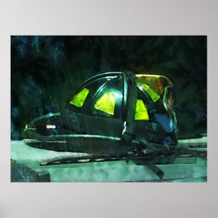 Póster O capacete do bombeiro
