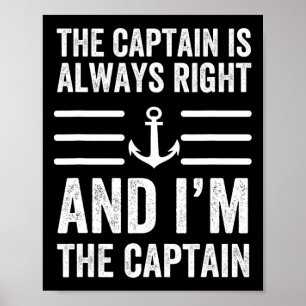 Poster O Capitão Está Sempre Certo E Eu Sou O Capitão Fu