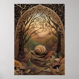 Poster O Caracol | Sunny Autumn Art