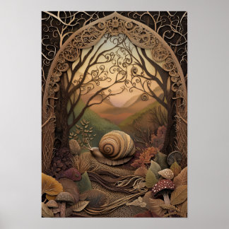 Poster O Caracol | Sunny Autumn Art