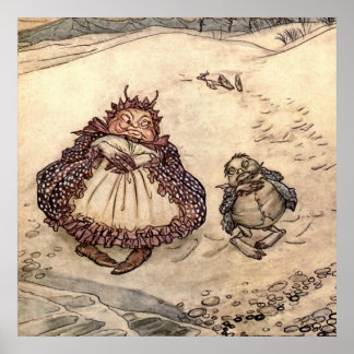 Poster “O Caranguejo e Sua Mãe” por Arthur Rackham