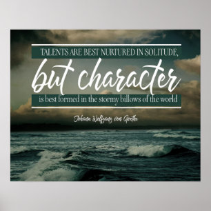 Póster O Caráter É Melhor Formado