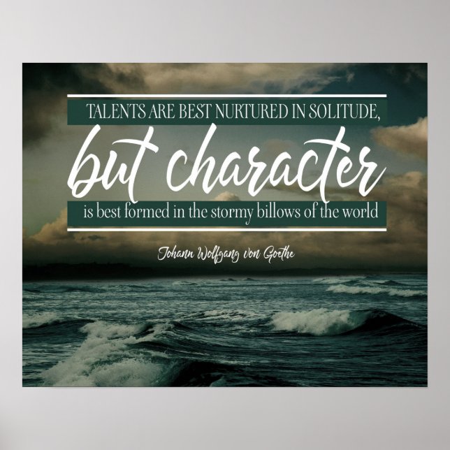 Póster O Caráter É Melhor Formado (Frente)