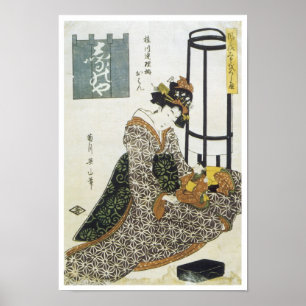 Poster O Caráter Joruri, Eizan, 1830