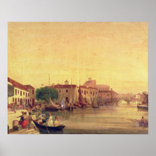 Poster O Careenage, Bridgetown, Barbados, c.1848