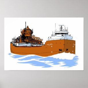 Poster O cargueiro dos Excelentes Lagos Hon. James L. Obe