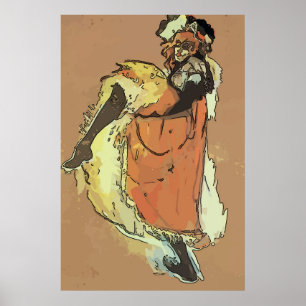 Póster O carnaval pode enlatar o dançarino