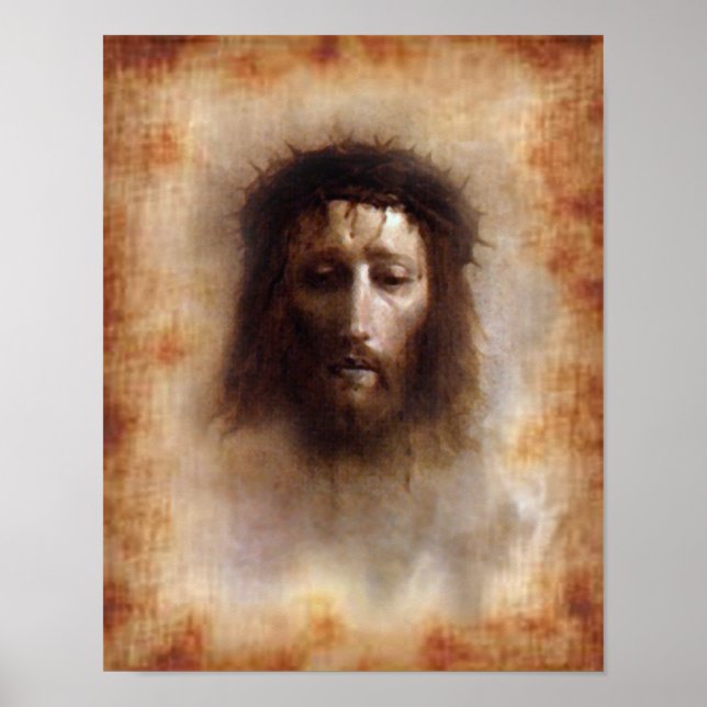 Poster O Caro Sagrado de Jesus Imagem Devocional. (Frente)