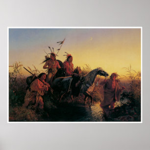Póster O carregador prisioneiro, 1854