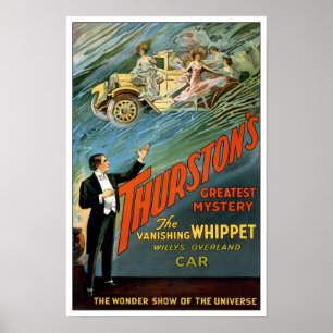 Poster O Carro Desaparecido, 1925. Mágico Antigo