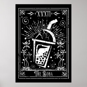 Poster O Cartão Boba Tea Tarot